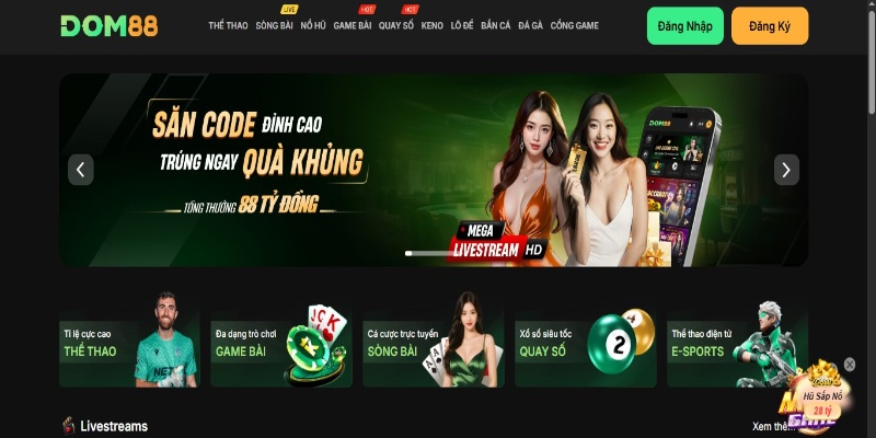 Dom88 – Trang Cá Cược Trực Tuyến Uy Tín, Đỉnh Cao Giải Trí