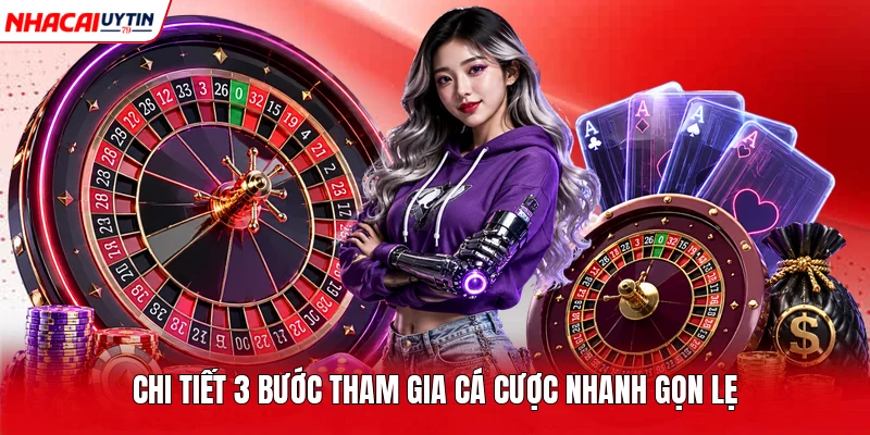 Chi tiết 3 bước tham gia cá cược nhanh gọn lẹ