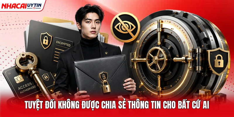 Tuyệt đối không được chia sẻ thông tin cho bất cứ ai